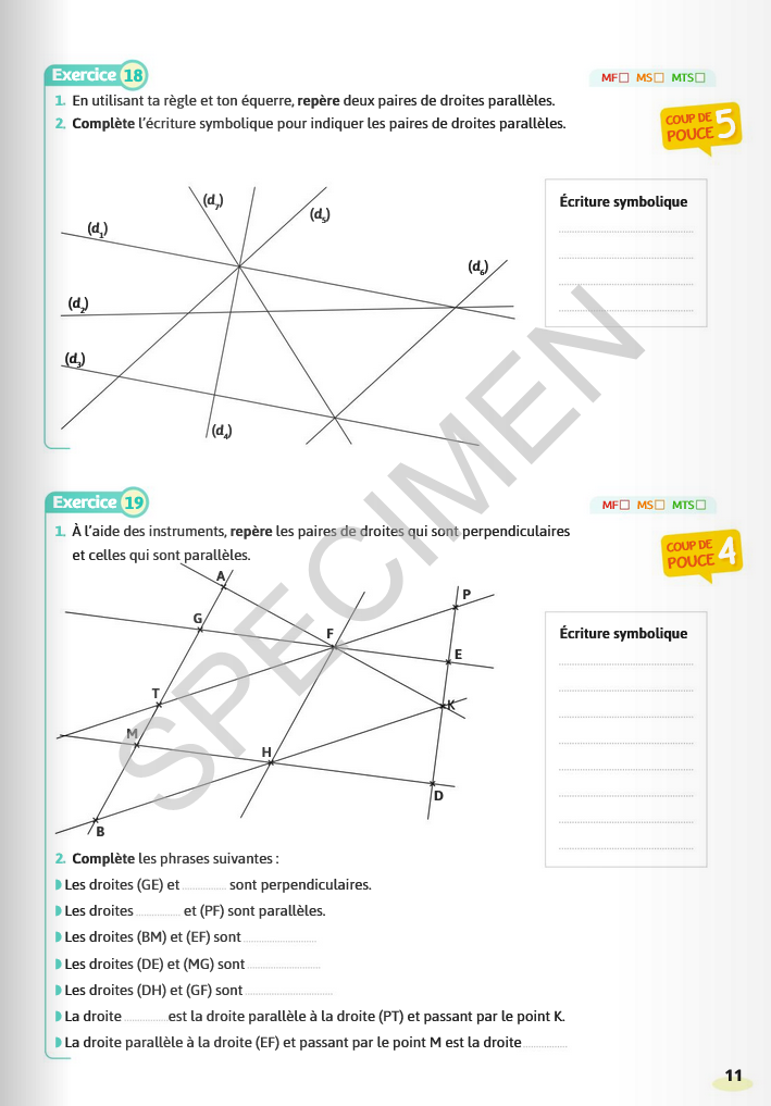 Mon cahier de géométrie 6e - Cahier numérique enseignant - Ed. 2023 - 10-  Ressource numérique Education